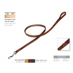 LEATHER LEASH EXTRA WITH ORNAMENT