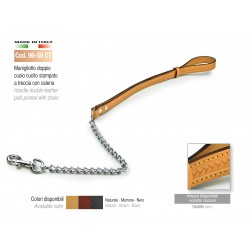 HANDLE DOUBLE LEATHER EXTRA PLAIT PRINTED WITH CHAIN