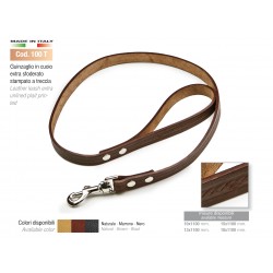LEATHER LEASH EXTRA UNLINED PLAIT PRINTED