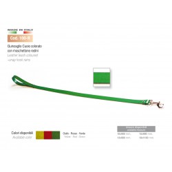 LEATHER LEASH COLOURED + SNAP HOOK REINS