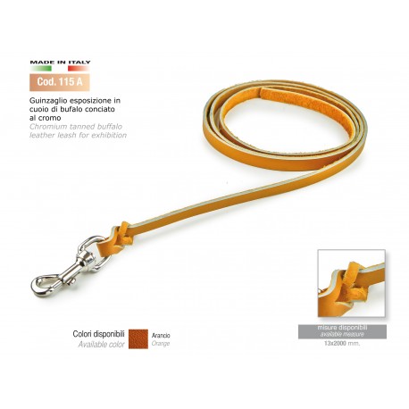 CHROMIUM TANNED BUFFALO LEATHER LEASH FOR EXHIBITION