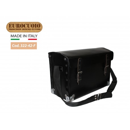 LEATHER BAG FOR ELECTRICIAN WITH SHOCK ABSORBENT SUPPORT